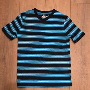 Urban Pipeline Kids' Blue and Black Striped Tee Size Small
